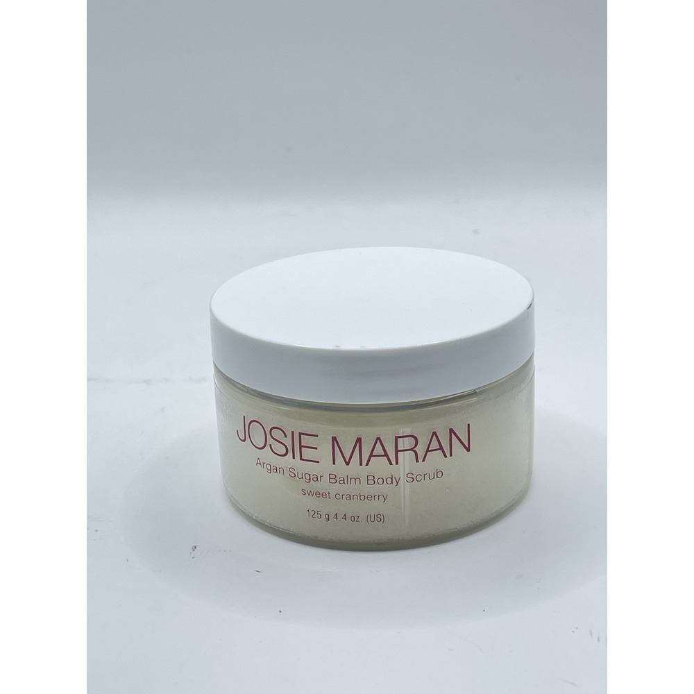 JOSIE MARAN ~ ARGAN SUGAR BALM BODY SCRUB ~ SWEET CRANBERRY ~ 4.4 OZ
